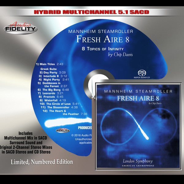 Mannheim Steamroller By Chip Davis, The London Symphony Orchestra : Fresh Aire 8 (SACD, Hybrid, Multichannel, Album, Ltd, Num, RE)