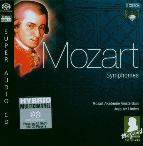 Wolfgang Amadeus Mozart, Mozart Akademie Amsterdam, Jaap ter Linden : Symphonies (11xSACD, Hybrid + Box)