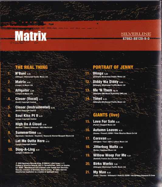 Dizzy Gillespie : Matrix (The Perception Sessions) (DVD-A, Album, Comp)