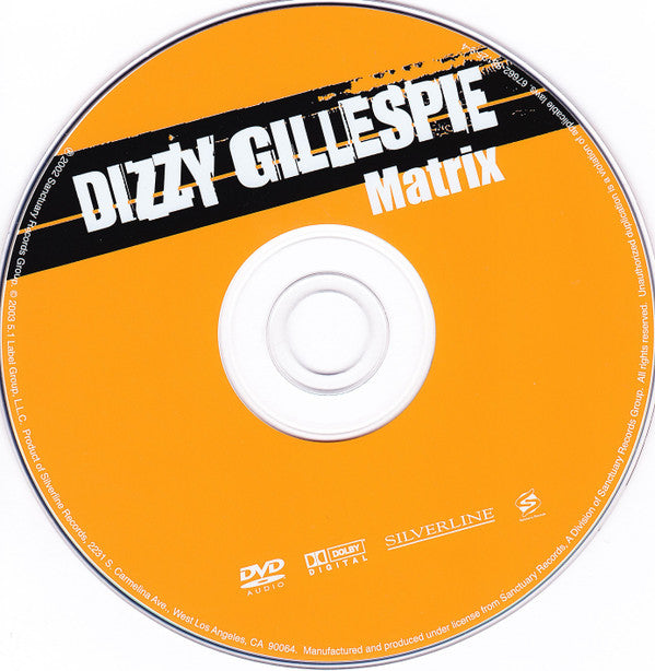 Dizzy Gillespie : Matrix (The Perception Sessions) (DVD-A, Album, Comp)