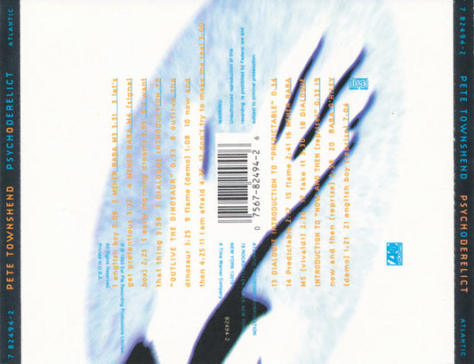 Pete Townshend : Psychoderelict (CD, Album)