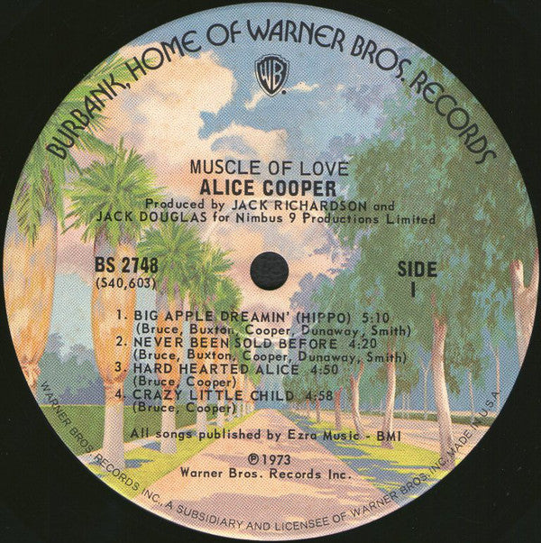 Alice Cooper : Muscle Of Love (LP, Album, San)