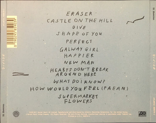 Ed Sheeran : ÷ (Divide) (CD, Album)