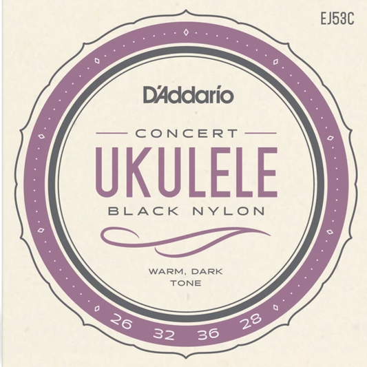 D’Addario Black Nylon Ukulele 26/36
